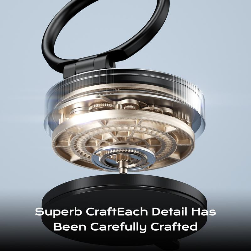 Vacuum Magnetic Suction Cup Phone Mount for Magsafe, 360° Adjustable Holder, Pocket Size Foldable Portable Cell Phone Holders for Your Car for All Smartphones & All Car Models