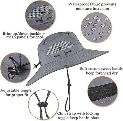 Detachable Solar Charging Fan Built-In Wide-Brimmed Hat, Summer Outdoor Sun Hat for Men, Mountaineering and Fishing Hat