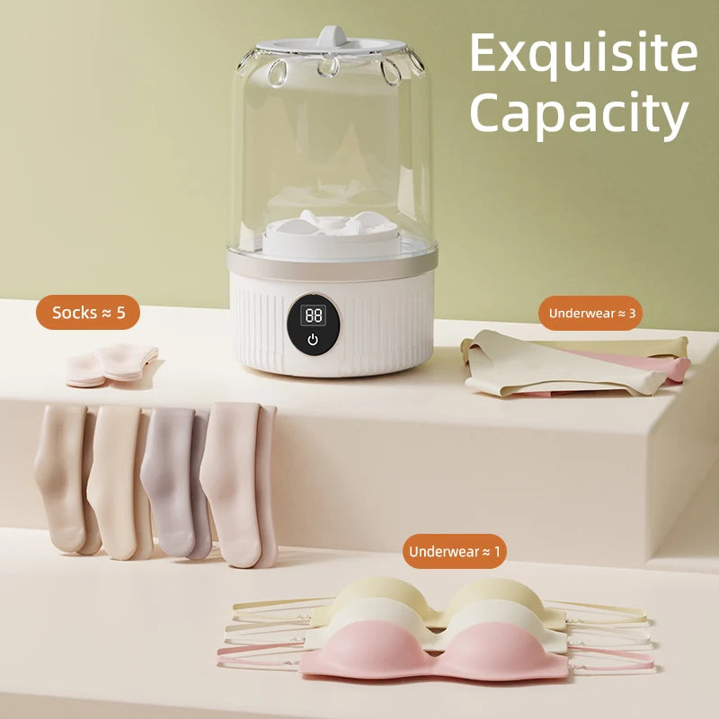 Mini Household Electric Washing Cup Underwear Socks Small Wireless Charging Washing Machine