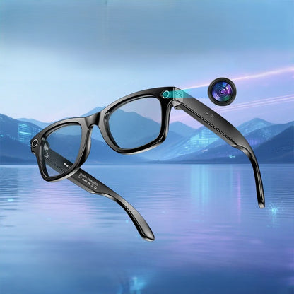 Fashion AI Camera Smart Glasses IP65 Waterproof Bluetooth Call Playing Music Smart Glasses Identify Pictures Use Chatgpt