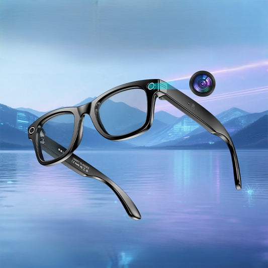 Fashion AI Camera Smart Glasses IP65 Waterproof Bluetooth Call Playing Music Smart Glasses Identify Pictures Use Chatgpt