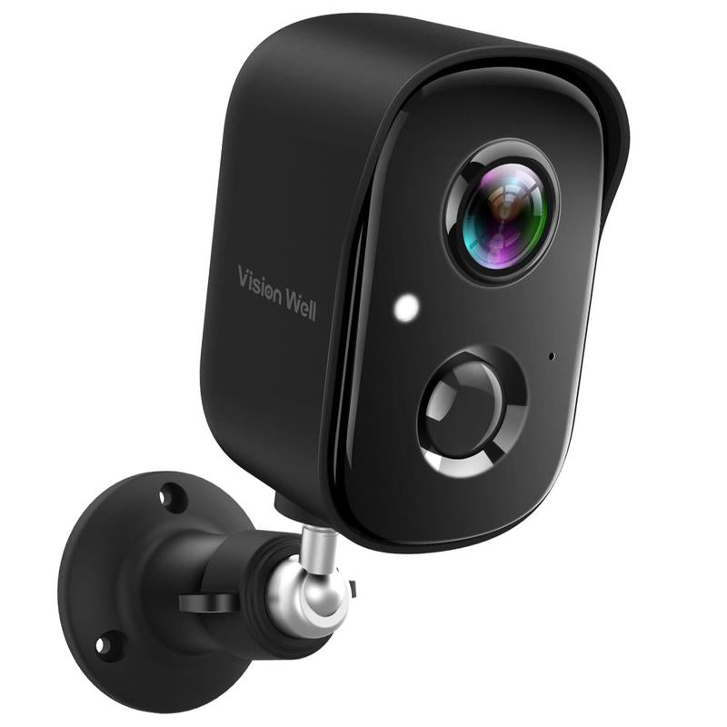 Vision Well Solar Powered Wireless Security Cameras for Home Outdoor , 1080P HD Clear Picture Wifi Security with Spotlight and Two-Way Audio，Eesy to Install